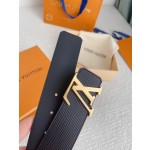 LOUIS VUITTO men's counter quality water ripple belt