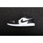 Air Jordan 1 Low Black Silver Toe Liquid Silver
