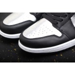 Air Jordan 1 Low Black Silver Toe Liquid Silver