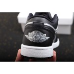 Air Jordan 1 Low Black Silver Toe Liquid Silver