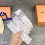 LOUIS VUITTO reversible belt in Monogram canvas and leather