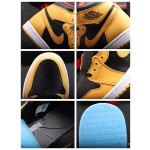 Air Jordan 1 "Pollen" in zwart en geel