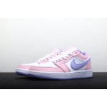 Air Jordan 1 Laag Roze Wit Purper