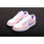 Air Jordan 1 Laag Roze Wit Purper
