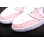 Air Jordan 1 Laag Roze Wit Purper