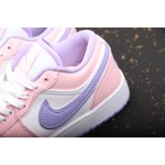 Air Jordan 1 Laag Roze Wit Purper