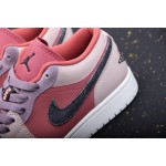 Air Jordan 1 Laag Rood Roze Purper