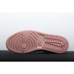 Air Jordan 1 Mid Zwart Roze