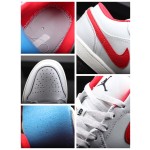 Air Jordan 1 Low Low Top Rood en Wit