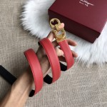 FERRAGAMO boutique buckle head, first layer of cowhide