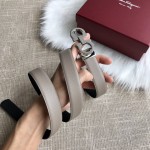 FERRAGAMO boutique buckle head, first layer of cowhide