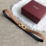 FERRAGAMO boutique buckle head, first layer of cowhide