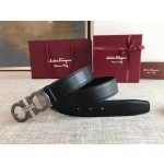 FERRAGAMO double-sided imported Italian cowhide