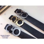 FERRAGAMO imported cowhide tree cream leather