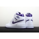 Air Jordan 1 Wit Paars