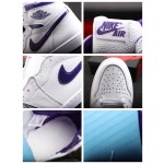 Air Jordan 1 Wit Paars