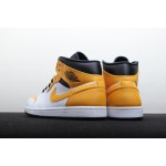 Air Jordan 1 Mid wit en geel