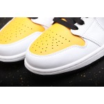 Air Jordan 1 Mid wit en geel