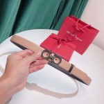 FERRAGAMO double-sided top layer leather belt