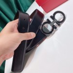 FERRAGAMO double-sided imported cowhide