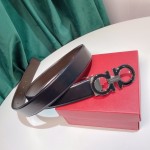 FERRAGAMO double-sided imported cowhide