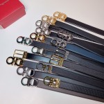 FERRAGAMO double-sided imported cowhide