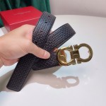 FERRAGAMO double-sided imported cowhide