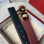 FERRAGAMO double-sided imported cowhide