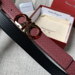 FERRAGAMO double-sided imported cowhide