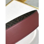 FENDI original water drop pattern double color rivet buckle