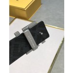 FENDI original water drop pattern double color rivet buckle