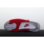 Air Jordan 4 White Flame Red