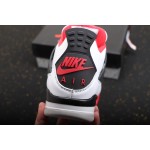 Air Jordan 4 White Flame Red