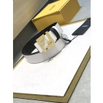 FENDI original water drop pattern double color rivet buckle