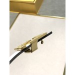 FENDI original water drop pattern double color rivet buckle