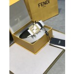 FENDI original water drop pattern double color rivet buckle