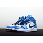 Air Jordan 1 Mid Blue & White