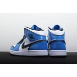 Air Jordan 1 Mid Blue & White