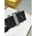 FENDI original water drop pattern double color rivet buckle