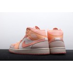 Air Jordan 1 Mid Orange and Pink Patchwork