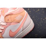 Air Jordan 1 Mid Orange and Pink Patchwork