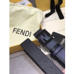 FENDI original water drop pattern double color rivet buckle