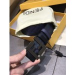 FENDI original water drop pattern double color rivet buckle