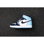 Air Jordan 1 Little North Carolina Blue Glossy patent leather