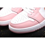 Air Jordan 1 macaroon pink and yellow