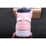 Air Jordan 1 macaroon pink and yellow