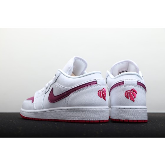 Air Jordan 1 Low White Pink Valentine's Day