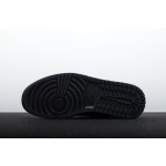 Air Jordan 1 high top patent leather black and gold