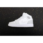 Air Jordan 1 mid-top white and grey camouflage
