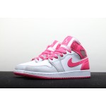 Air Jordan 1 Mid Mid Top White Grey Powder